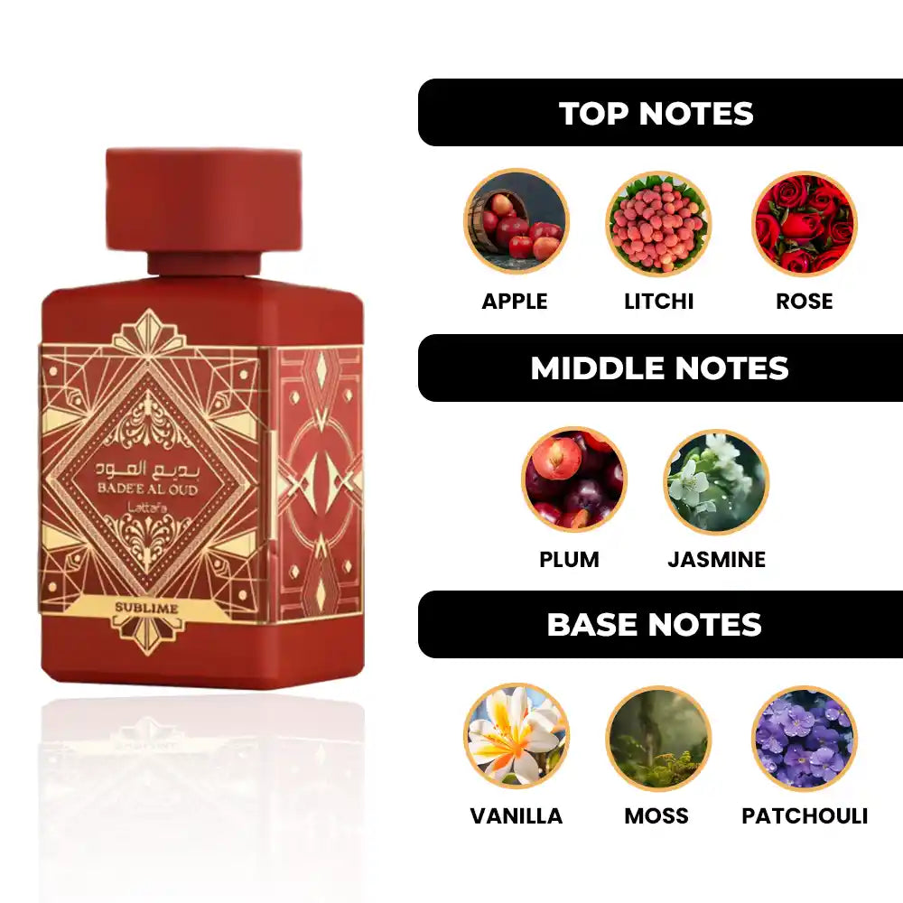 Badee Al Oud Sublime Eau de Parfum 100ml Lattafa-unisex
